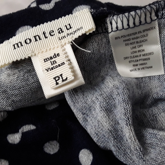 MONTEAU Midi Polka dot dress - Picture 2 of 2